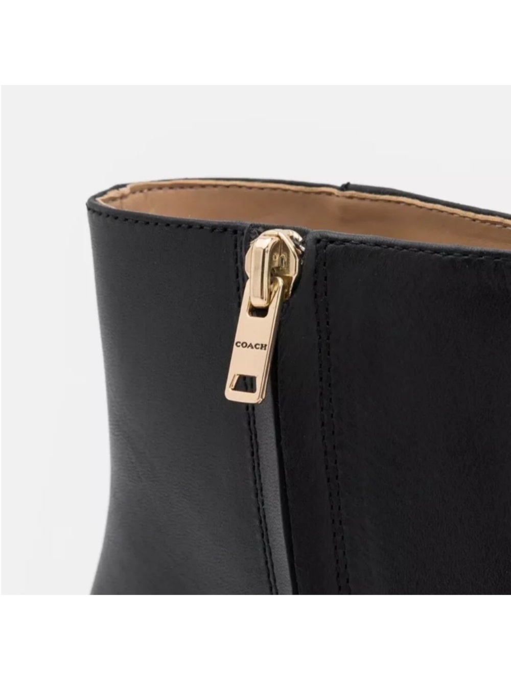 Coach Chrissy Leather Bootie 7.5 - Picture 3 of 14